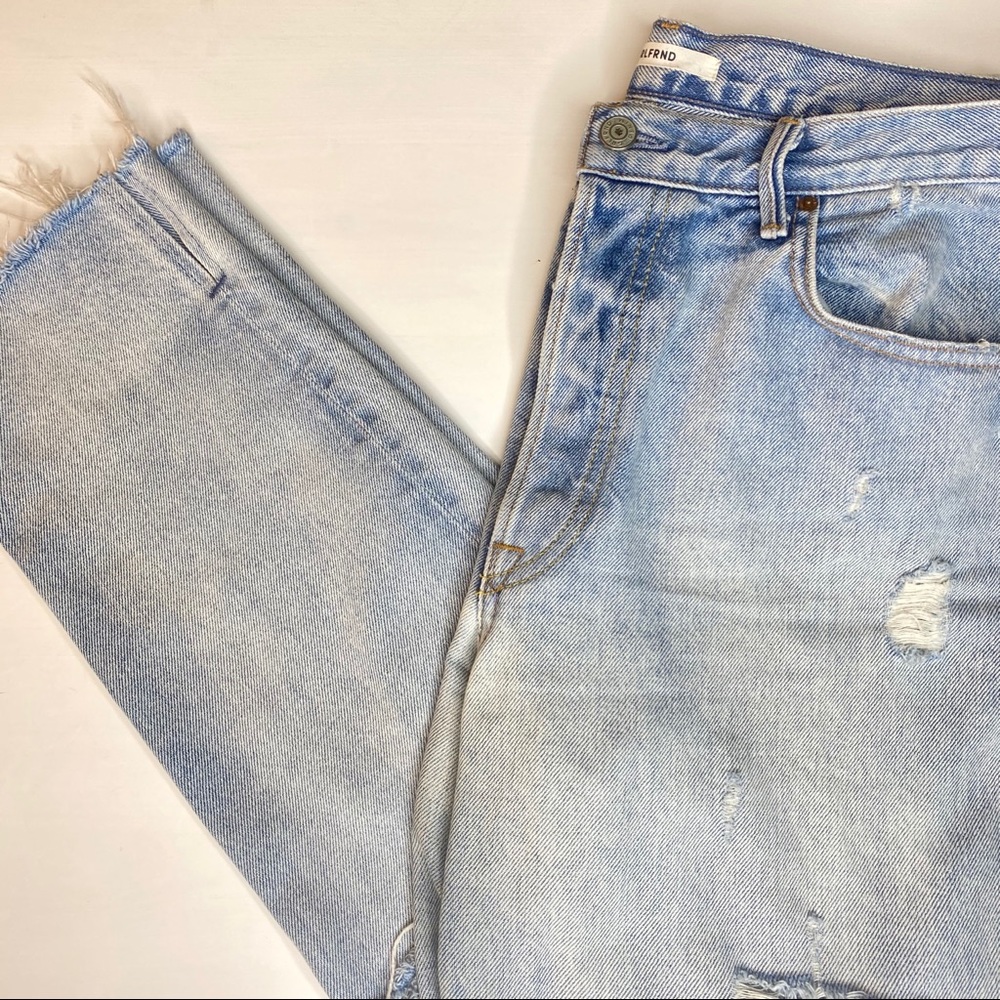 GRLFRND Karolina Distressed Ankle Jeans NWOT